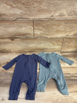 Cloud Island 2pk Soft Modal Sleepers Blue sz 3-6m