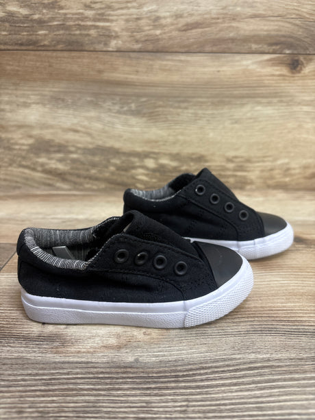Cat & Jack Dwayne Slip-On Sneakers Black sz 6c - Me n Mommy To Be