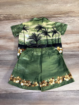 Winnie Fashion 2pc Button Up Shirt & Shorts Green sz 12m - Me n Mommy To Be
