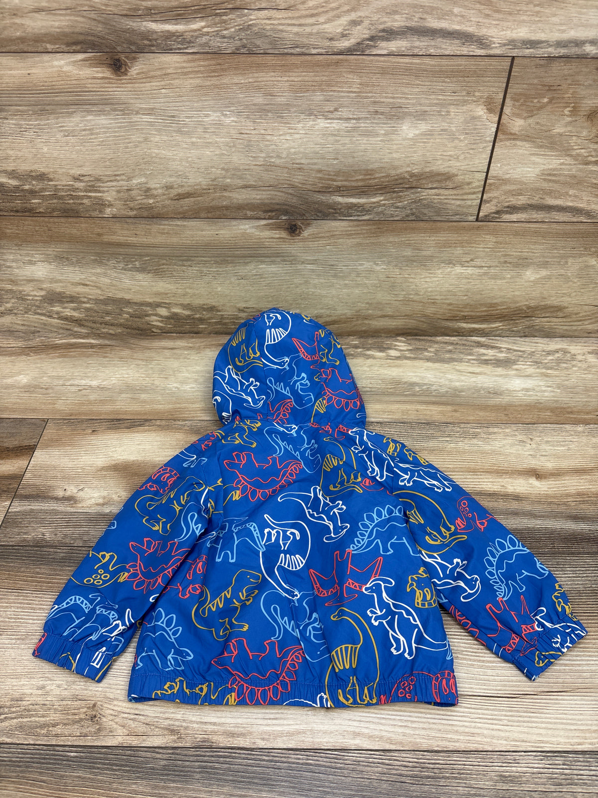 Cat & Jack Dinosaur Windbreaker Jacket Blue sz 12m