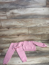 Janie & Jack Bishop Sleeve Sweater & Jogger Set in Mindy Pink sz 3T