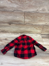 Cat & Jack Plaid Flannel Shirt Red sz 18m