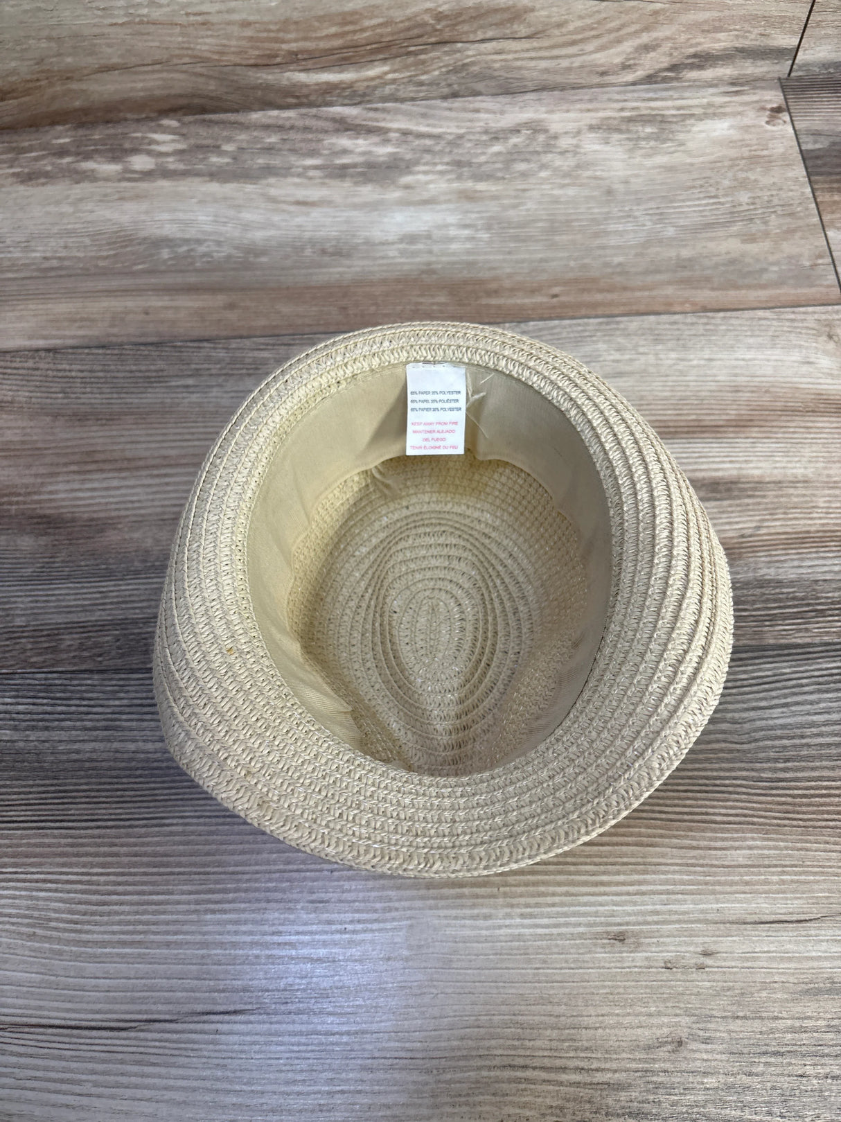 Green Stripe Paper Straw Hat