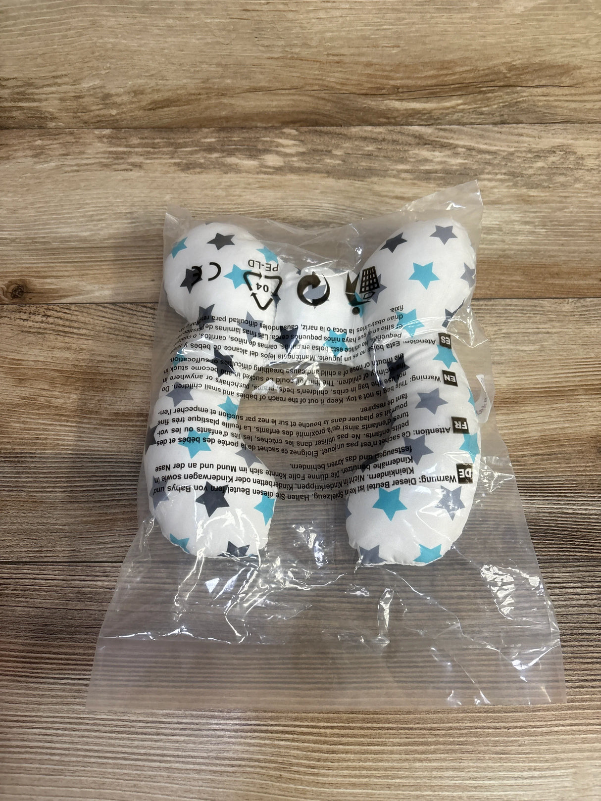 NEW Kakiblin Baby Travel Pillow for Car Seat, Stroller, Neck & Head Support, Blue Star