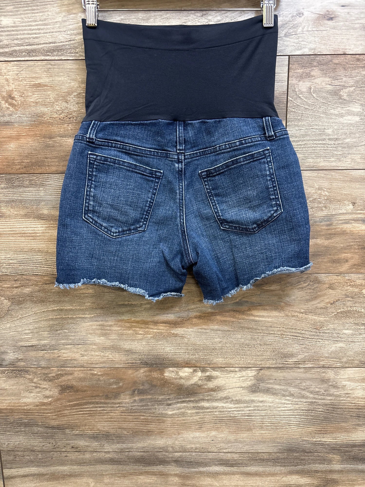 a:glow Maternity Full Panel Denim Shorts Blue sz XS/2