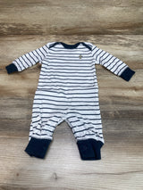 Carter's Striped Coverall White sz 3m