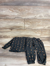 Kate Quinn 2pc Ribbed Mushroom Shirt & Joggers Set Grey sz 3T