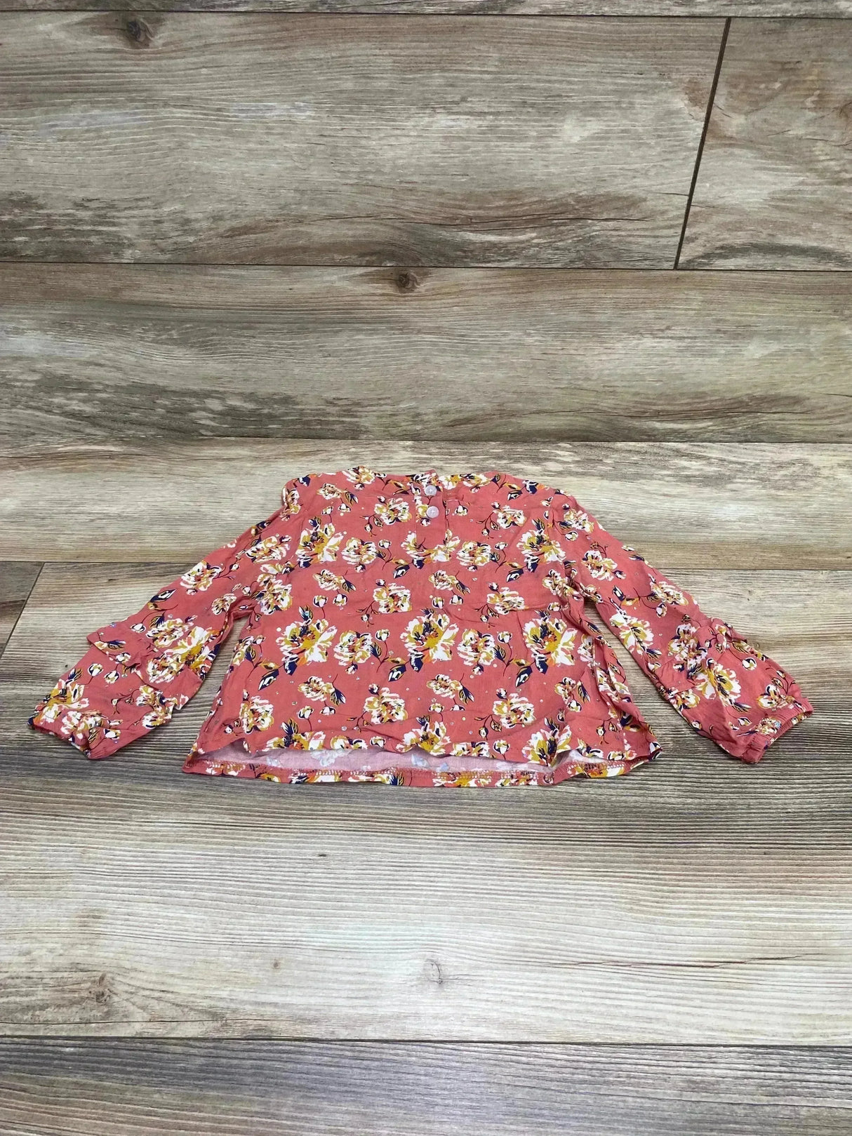 Little Lass Floral Top Pink sz 3T - Me n Mommy To Be