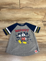 Disney Mickey Mouse Embroidered Shirt Navy sz 4T