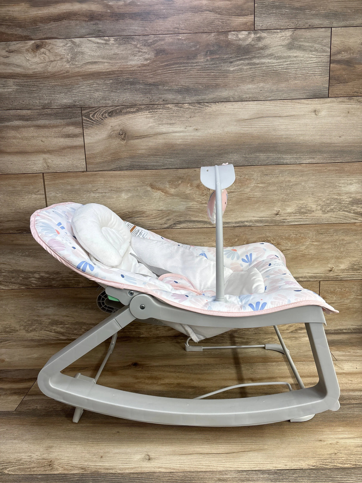 Ingenuity Keep Cozy 3-in-1 Grow with Me Baby Bouncer, Rocker & Toddler Seat Pink Burst