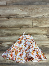 Janie and Jack Floral Maxi Dress White sz 3T