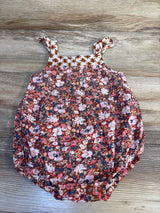 Cat & Jack Floral Bubble Romper Berry sz 18m