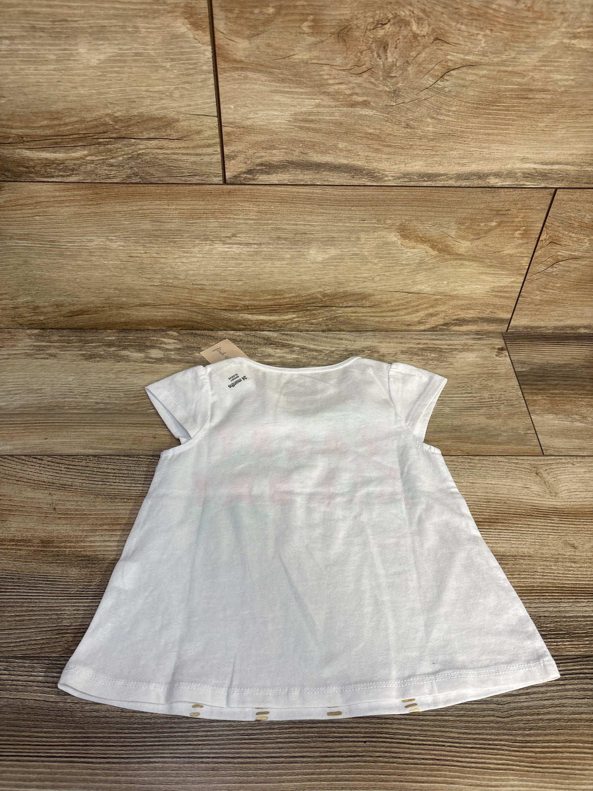 NEW First Impressions Vacay All Day Shirt White sz 24m