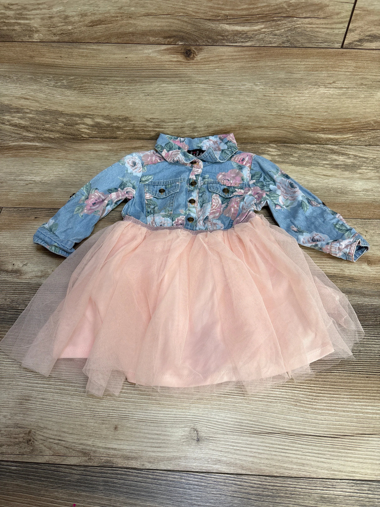 Lilt Floral Tulle Dress Blue sz 2T - Me n Mommy To Be