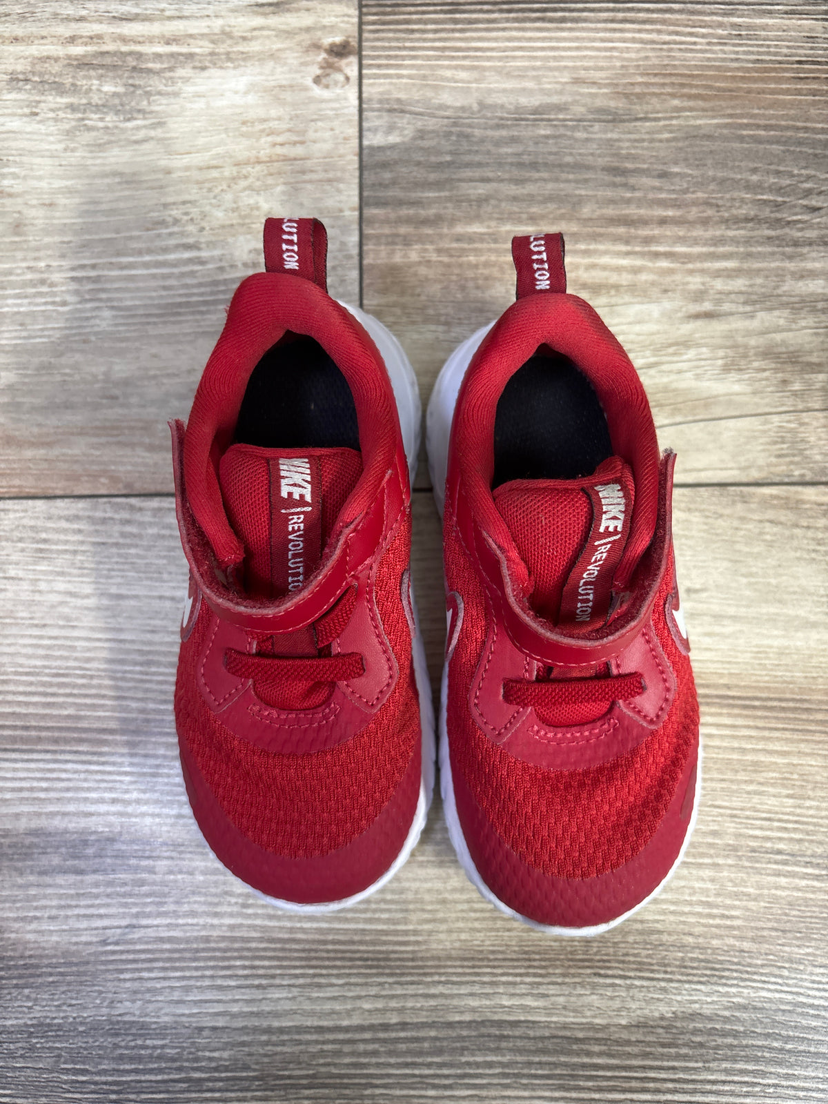 Nike Revolution 5 TDV 'Gym Red/White-Black' Sneakers sz 8c
