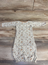 Miracle Baby Christmas Sleeper Gown Beige sz 6-12m