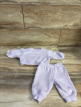 Cloud Island 2pc Love Bug Sweatshirt & Joggers Set Purple sz Newborn