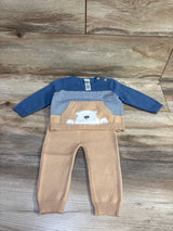 Little Me 2pc Knit Sweater & Pants Set Blue sz 6m