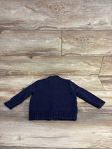 Cat & Jack Sherpa Lined Full Zip Sweater Navy sz 18m