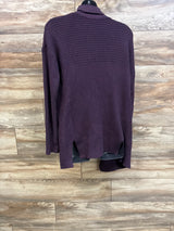 A Pea In The Pod Open Front Knit Cardigan Sweater Purple sz Large