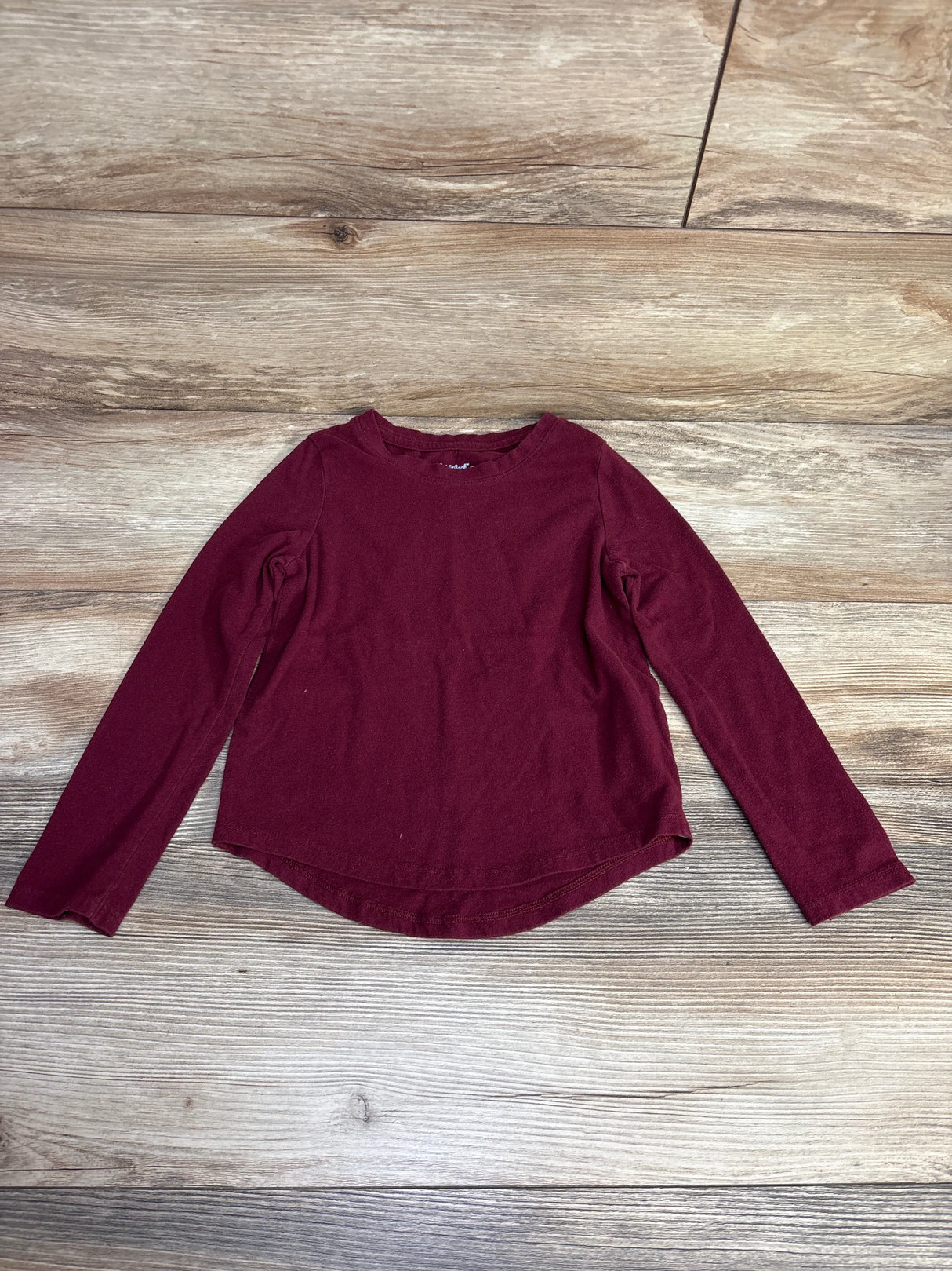 Cat & Jack Long Sleeve Burgundy Shirt sz 5T