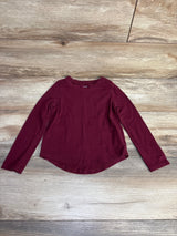 Cat & Jack Long Sleeve Burgundy Shirt sz 5T