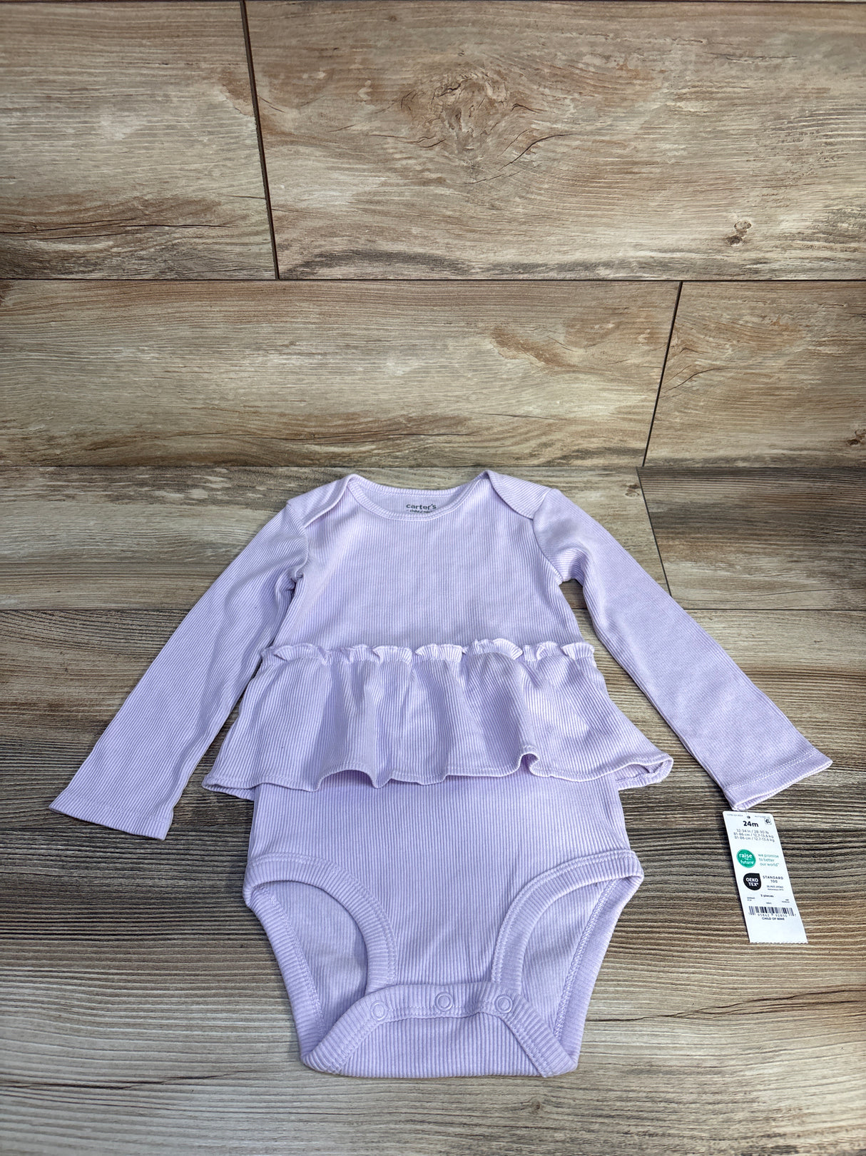 NEW Child Of Mine Ribbed Tutu Bodysuit Lilac sz 24m