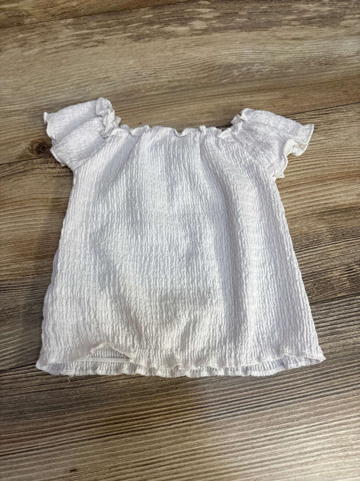 Mama's Mini Short Sleeve Shirt White sz 12m