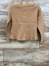 Baby Gap Waffle Knit Henley Shirt Tan sz 12m