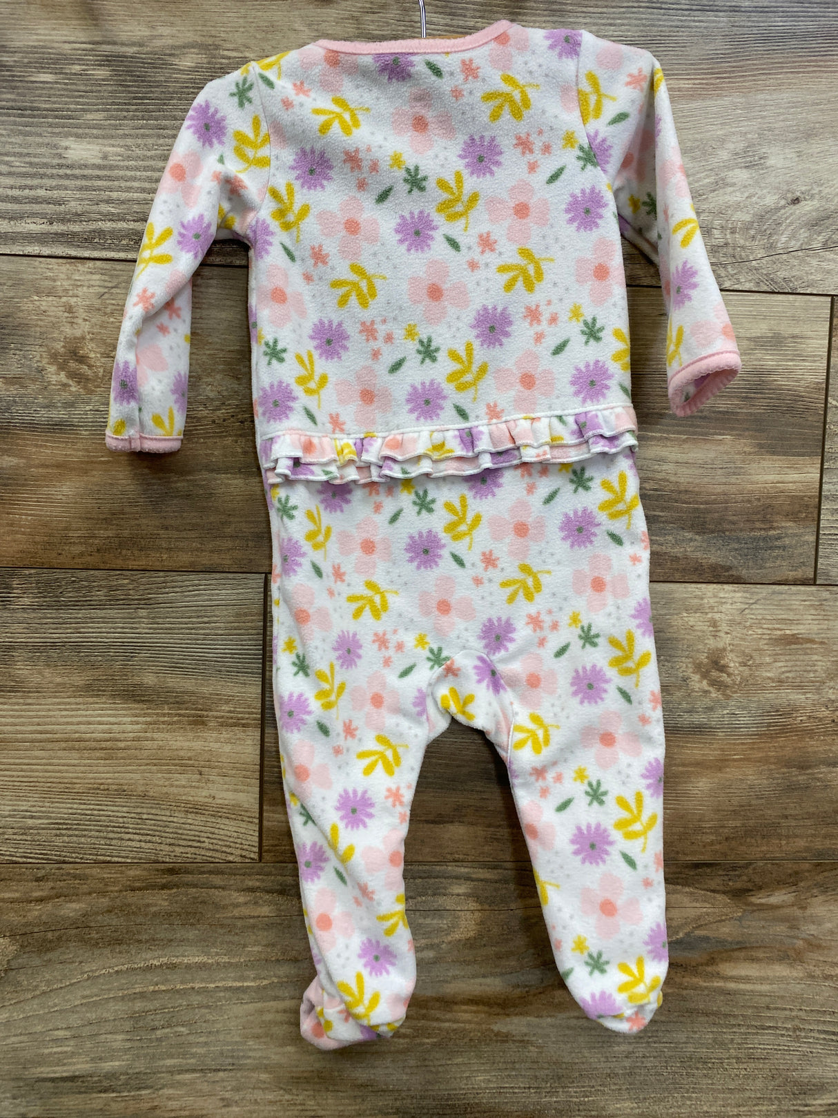 Simple Joys Floral Blanket Sleeper White sz 6-9m