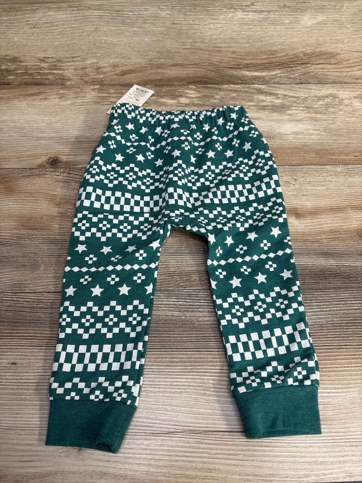 NEW Cat & Jack Star Print Joggers Green sz 18m