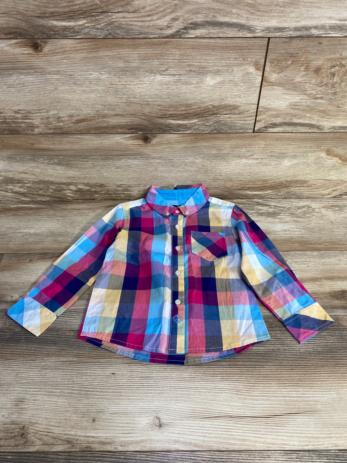 NEW Andy & Evan Plaid Button Down Shirt sz 3T