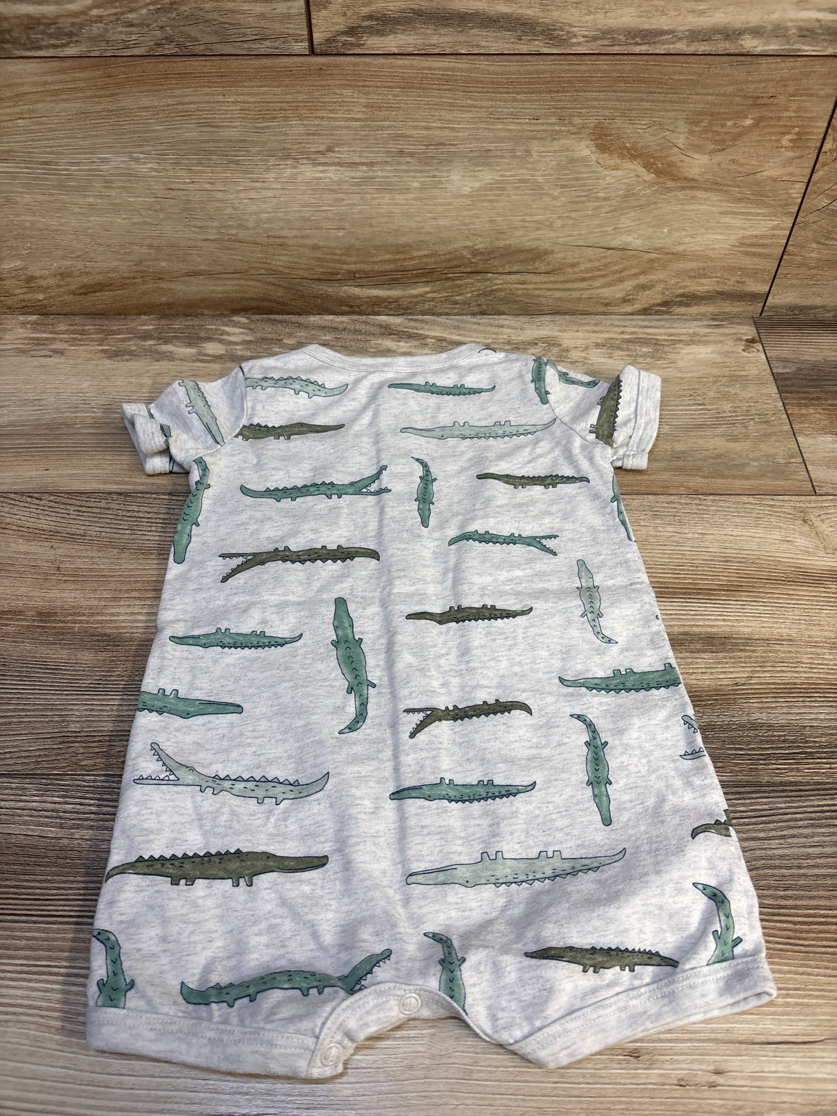 Carter's Gator Shortie Romper Grey sz 18m