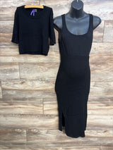 Seraphine 2 in 1 Maternity Dress & Detachable Nursing Top Black sz Small