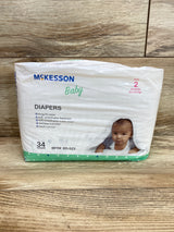 McKesson Baby Diapers, 34Ct., Size 2