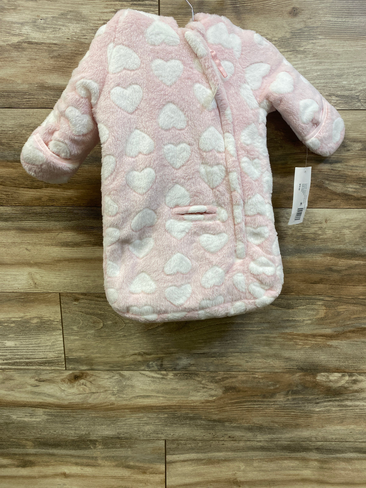 NEW Rothschild Faux Fur Hooded Car Bag Pink sz 0/6m