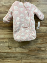 NEW Rothschild Faux Fur Hooded Car Bag Pink sz 0/6m