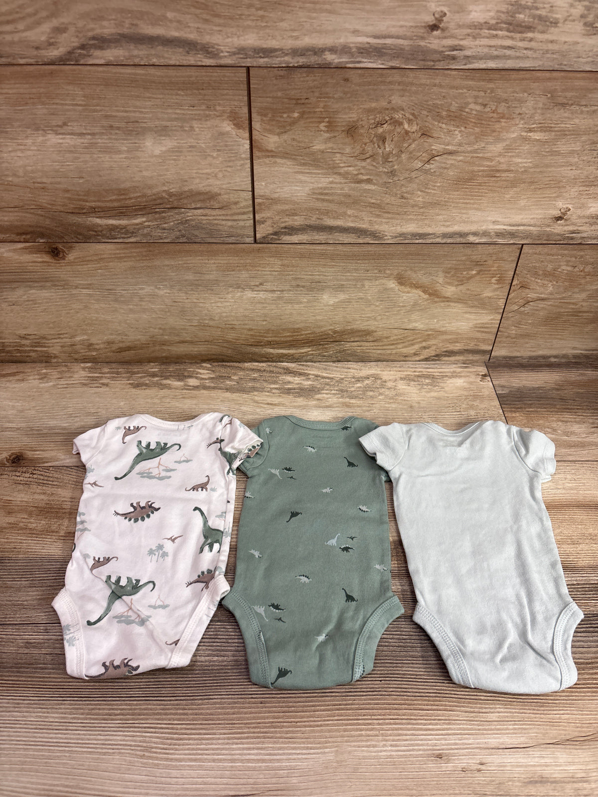 Just One You 3pk Bodysuits Green sz Newborn
