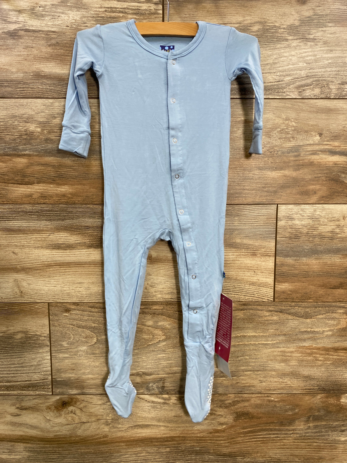 NEW KicKee Pants Footie w/Snaps in Pond sz 12-18m