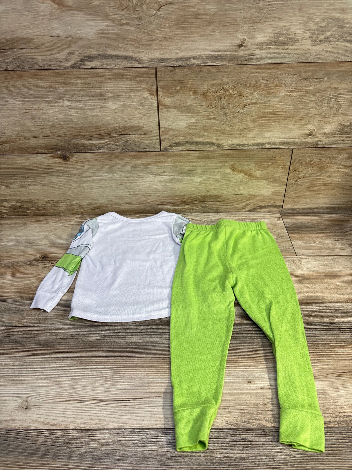 Disney Pixar Toy Story 2pc Buzz Lightyear Pajama Set White sz 4T