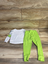 Disney Pixar Toy Story 2pc Buzz Lightyear Pajama Set White sz 4T