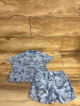Carter's 2pc Coat Style Pajama Set Blue sz 2T