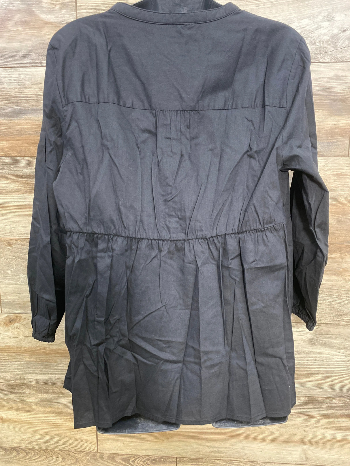 NEW Isabel Maternity Button Front Shirt Black sz Large