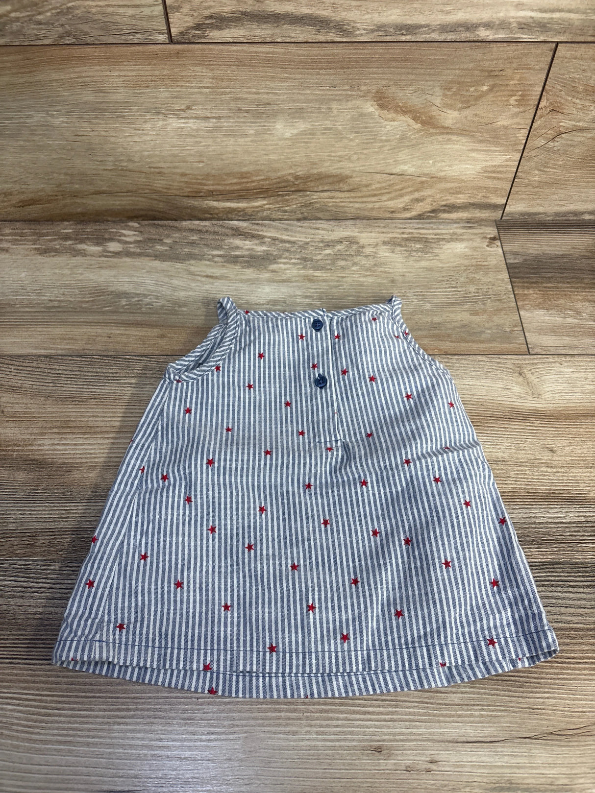 Oshkosh Striped Star Print Tank Top Blue sz 2T
