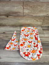 Jadouzke 2pc Fox Print Swaddle Sack & Hat Set Ivory sz 0-6m