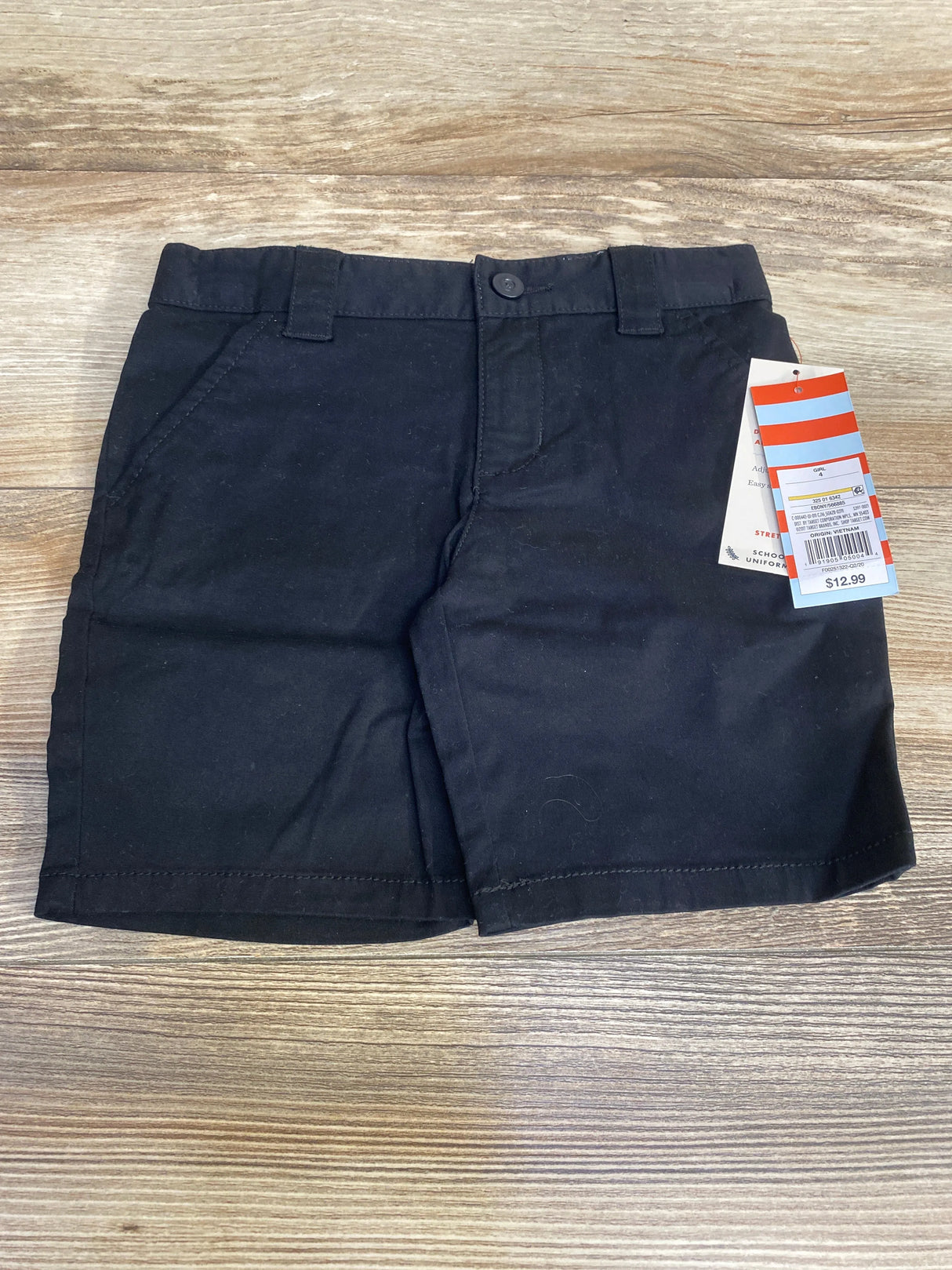 NEW Cat & Jack School Uniform Shorts Black sz 4T