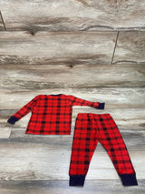 Carter's 2pc Plaid Pajama Set Red sz 12m