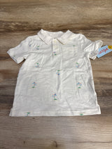 NEW Cat & Jack Polo Shirt White sz 3T
