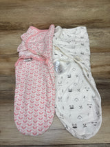 KeaBabies 2pk Soothe Swaddle Wrap White sz 0-3m