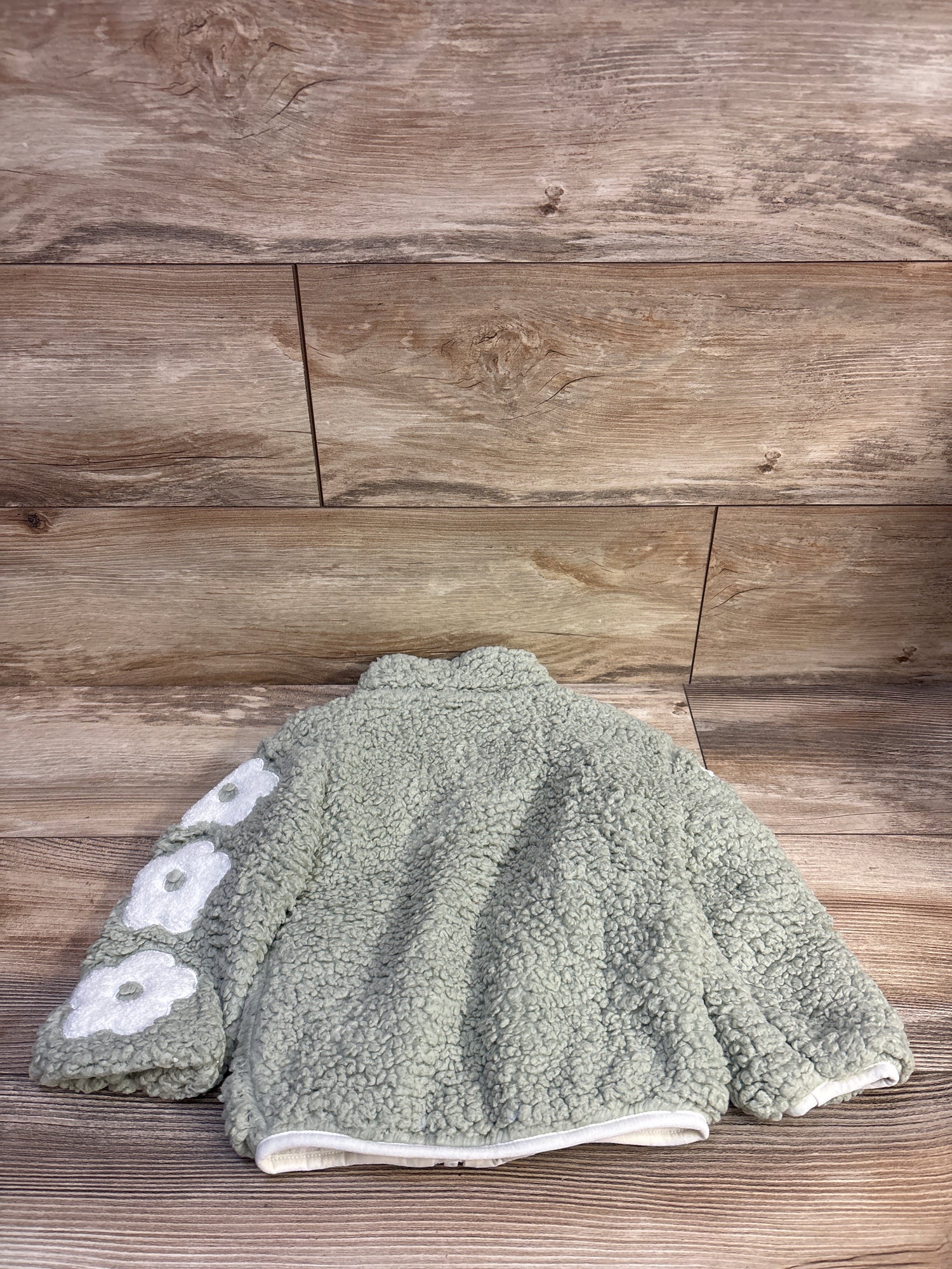 Birch & Stone Sherpa Full Zip Jacket Green sz 3T
